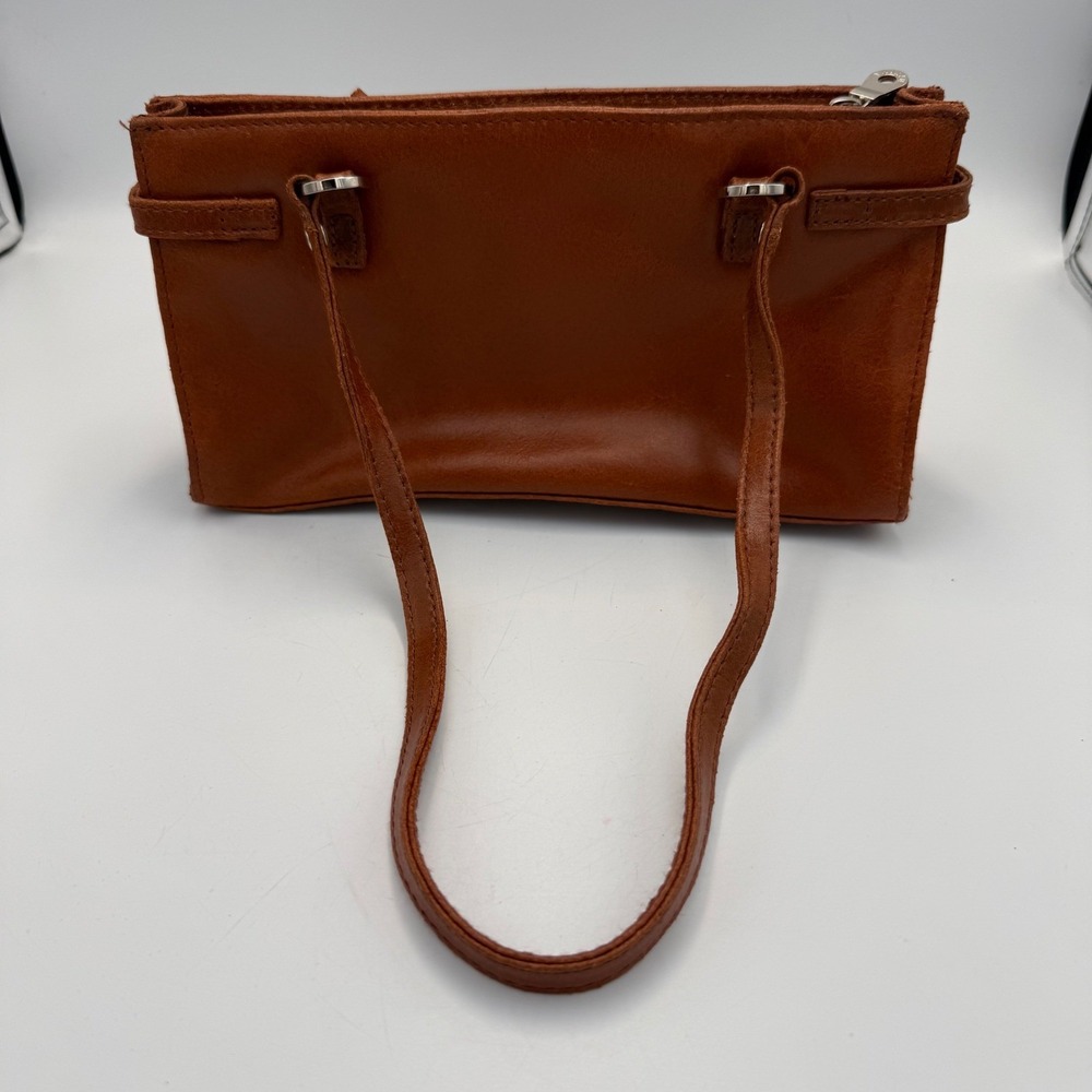 Vintage 90s Y2K Wilsons Leather Maxima Cognac Brown Leather Shoulder Bag Purse